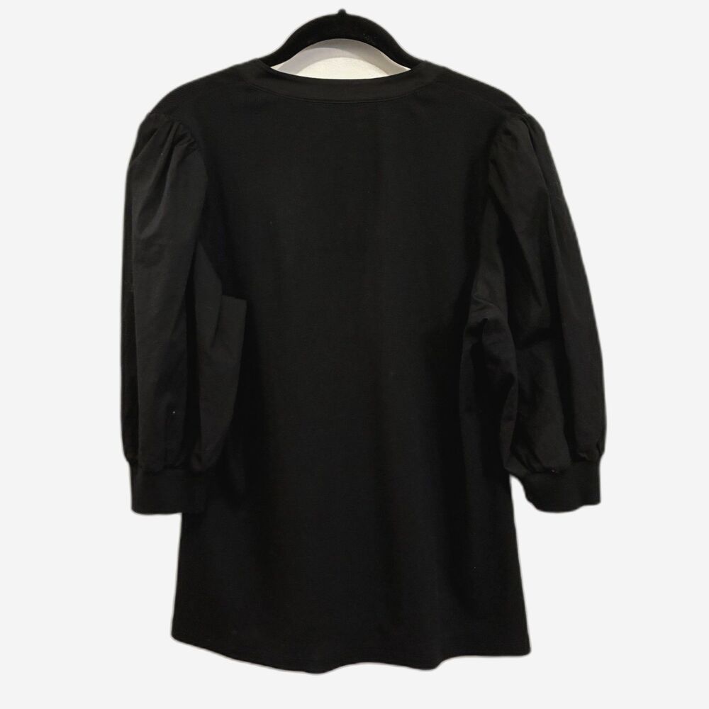 Veronica Beard Black Henley Shirt Top Blouse Women's Size XL - Picture 6 of 10